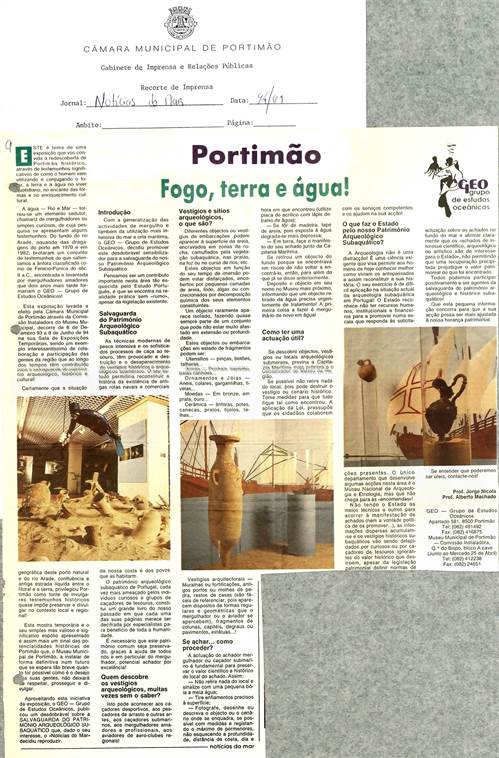 Revista de Imprensa sobre cultura, janeiro a março de 1994